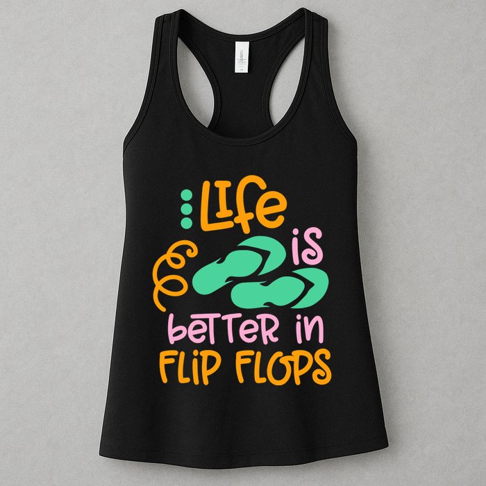 Life Is Better In Flip Flops Womens Tank Top