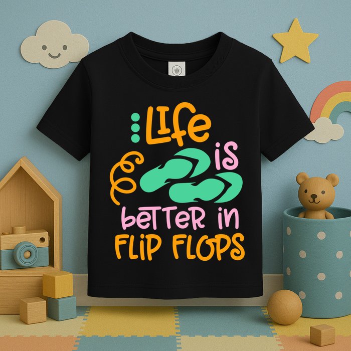 Life Is Better In Flip Flops Toddler T-Shirt
