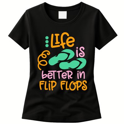 Life Is Better In Flip Flops Womens T-Shirt