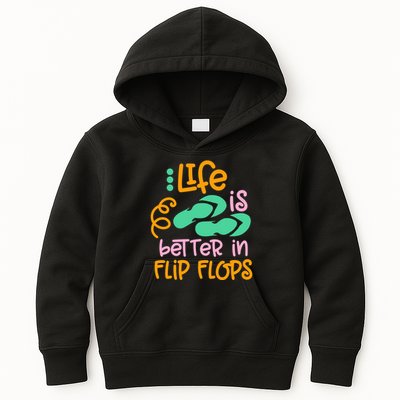 Life Is Better In Flip Flops Kids Hoodie