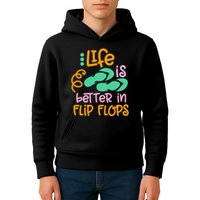 Life Is Better In Flip Flops Kids Hoodie