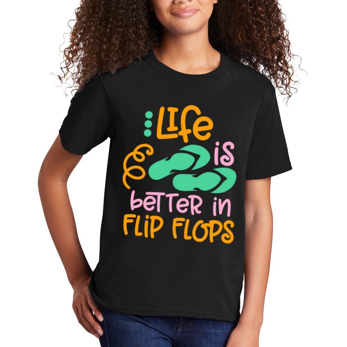 Life Is Better In Flip Flops Kids T-Shirt