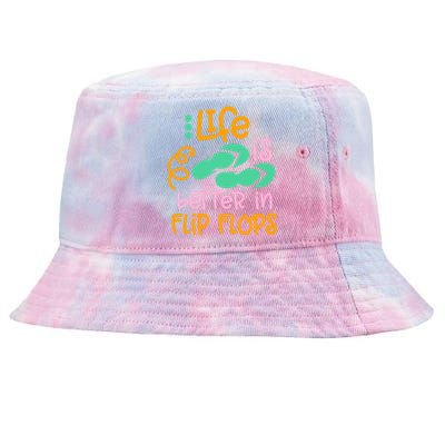 Life Is Better In Flip Flops Tie-Dyed Bucket Hat