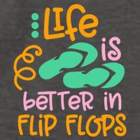 Life Is Better In Flip Flops Vector Backpack