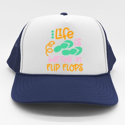 Life Is Better In Flip Flops Trucker Hat