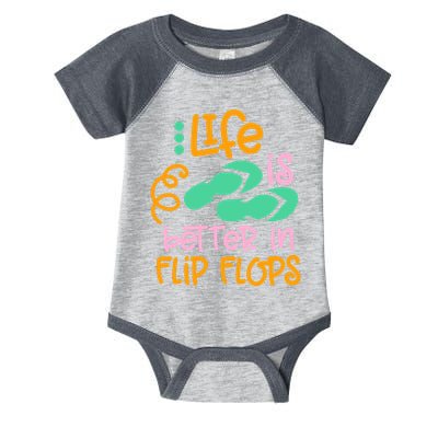 Life Is Better In Flip Flops Infant Baby Jersey Bodysuit