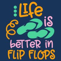 Life Is Better In Flip Flops Infant Baby Jersey Bodysuit