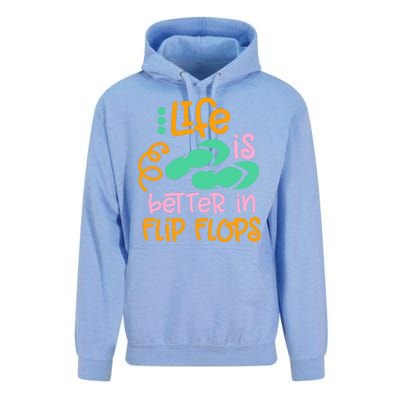 Life Is Better In Flip Flops Unisex Surf Hoodie