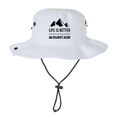 Life Is Better At The Mountain Skiing Snowboarding Funny Gift Legacy Cool Fit Booney Bucket Hat