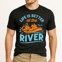 Life Is Better At The River White Water Rafting Cool Gift Cooling Performance Crew T-Shirt