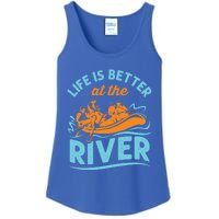 Life Is Better At The River White Water Rafting Cool Gift Ladies Essential Tank