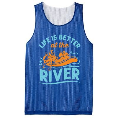 Life Is Better At The River White Water Rafting Cool Gift Mesh Reversible Basketball Jersey Tank