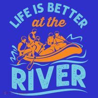 Life Is Better At The River White Water Rafting Cool Gift Mesh Reversible Basketball Jersey Tank