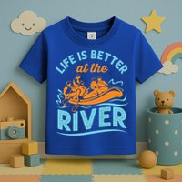 Life Is Better At The River White Water Rafting Cool Gift Toddler T-Shirt