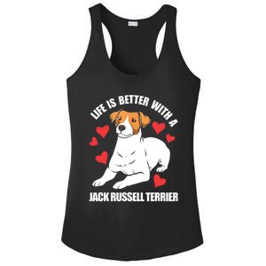 Life Is Better With A Jack Russell Terrier Ladies PosiCharge Competitor Racerback Tank