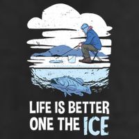 Life Is Better Ice Hole Snow Fishing Fisher Gift Adult Drive Performance Visor