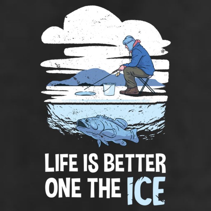 Life Is Better Ice Hole Snow Fishing Fisher Gift Adult Drive Performance Visor