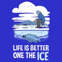 Life Is Better Ice Hole Snow Fishing Fisher Gift 16 in Basic Backpack