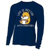 Life Is Better With Hamsters | Hamster Love Gift Idea Cooling Performance Long Sleeve Crew