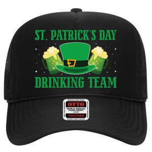 Leprechaur Irish Beer Ireland Flag St. Patricks Day High Crown Mesh Back Trucker Hat