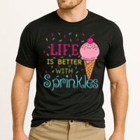 Life Is Better With Sprinkles Sweet Ice Cream Lover Cooling Performance Crew T-Shirt