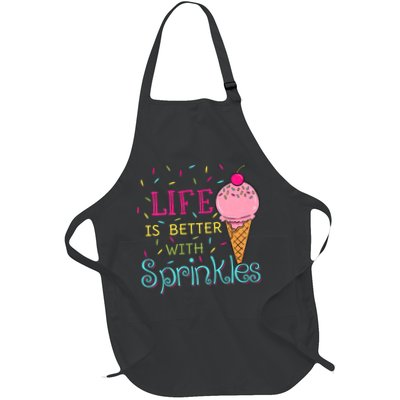 Life Is Better With Sprinkles Sweet Ice Cream Lover Apron