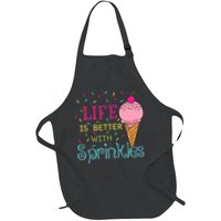Life Is Better With Sprinkles Sweet Ice Cream Lover Apron