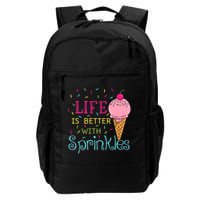Life Is Better With Sprinkles Sweet Ice Cream Lover Backpack