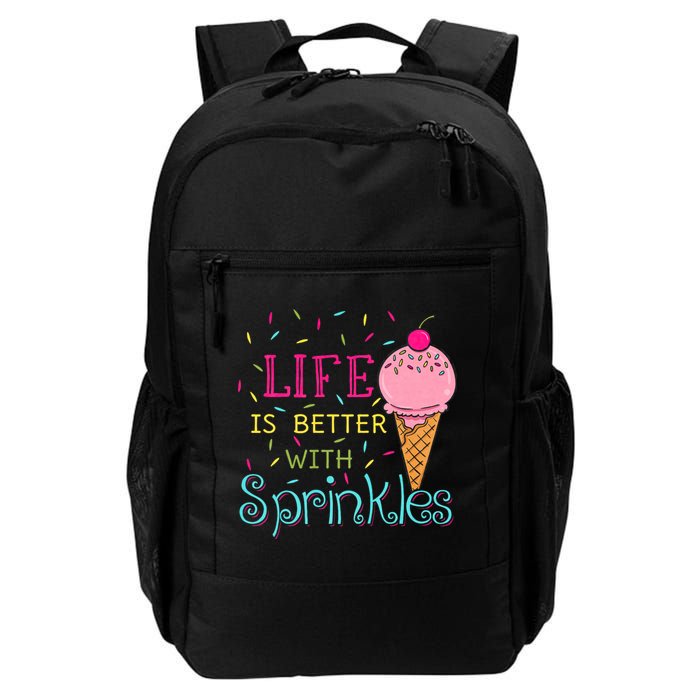 Life Is Better With Sprinkles Sweet Ice Cream Lover Backpack