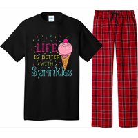 Life Is Better With Sprinkles Sweet Ice Cream Lover Pajama Set