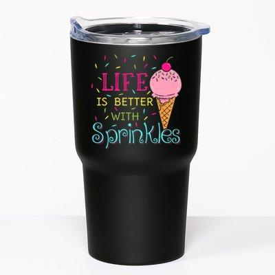Life Is Better With Sprinkles Sweet Ice Cream Lover Tumbler