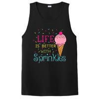 Life Is Better With Sprinkles Sweet Ice Cream Lover PosiCharge Competitor Tank