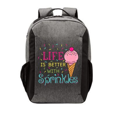 Life Is Better With Sprinkles Sweet Ice Cream Lover Vector Backpack