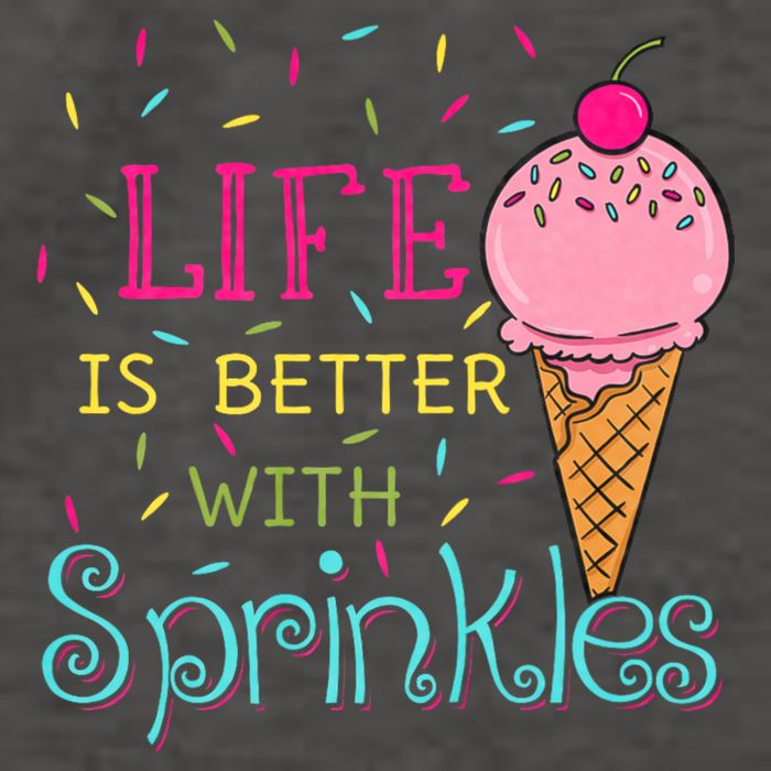 Life Is Better With Sprinkles Sweet Ice Cream Lover Vector Backpack