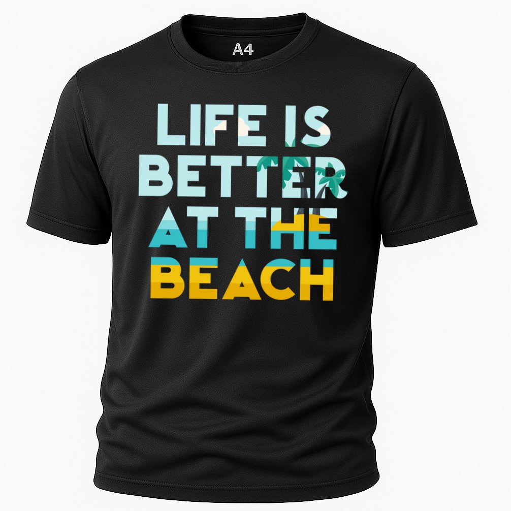 Life Is Better At The Beach Gift Cute Summer Vacation Gift Performance Shirt