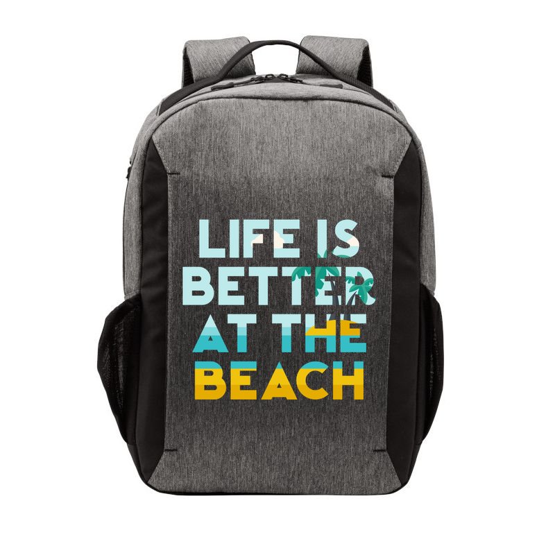 Life Is Better At The Beach Gift Cute Summer Vacation Gift Vector Backpack