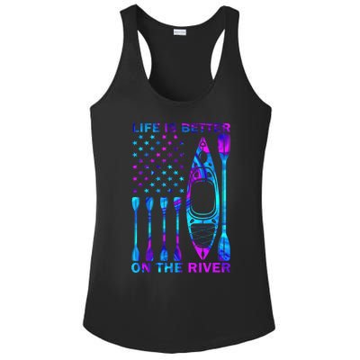 Life Is Better On The Rivergift Best Ideas For Kayaker Funny Gift Ladies PosiCharge Competitor Racerback Tank