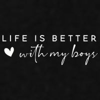 Life Is Better With My Boy Ladies PosiCharge Tri-Blend Wicking Tank