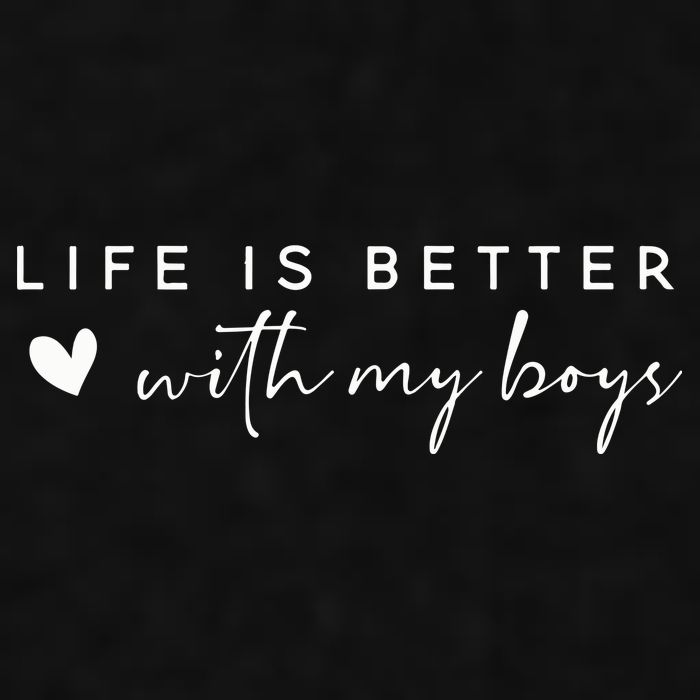 Life Is Better With My Boy Ladies PosiCharge Tri-Blend Wicking Tank