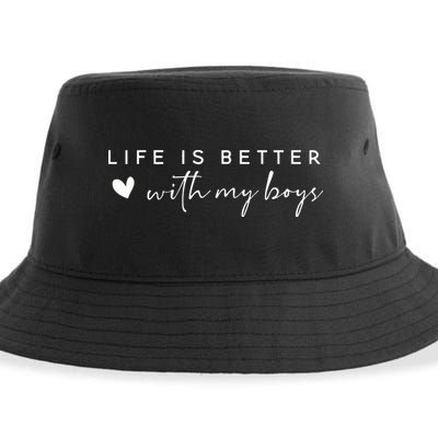 Life Is Better With My Boy Sustainable Bucket Hat