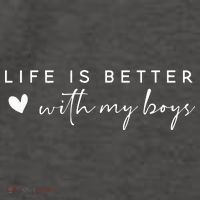 Life Is Better With My Boy Vector Backpack