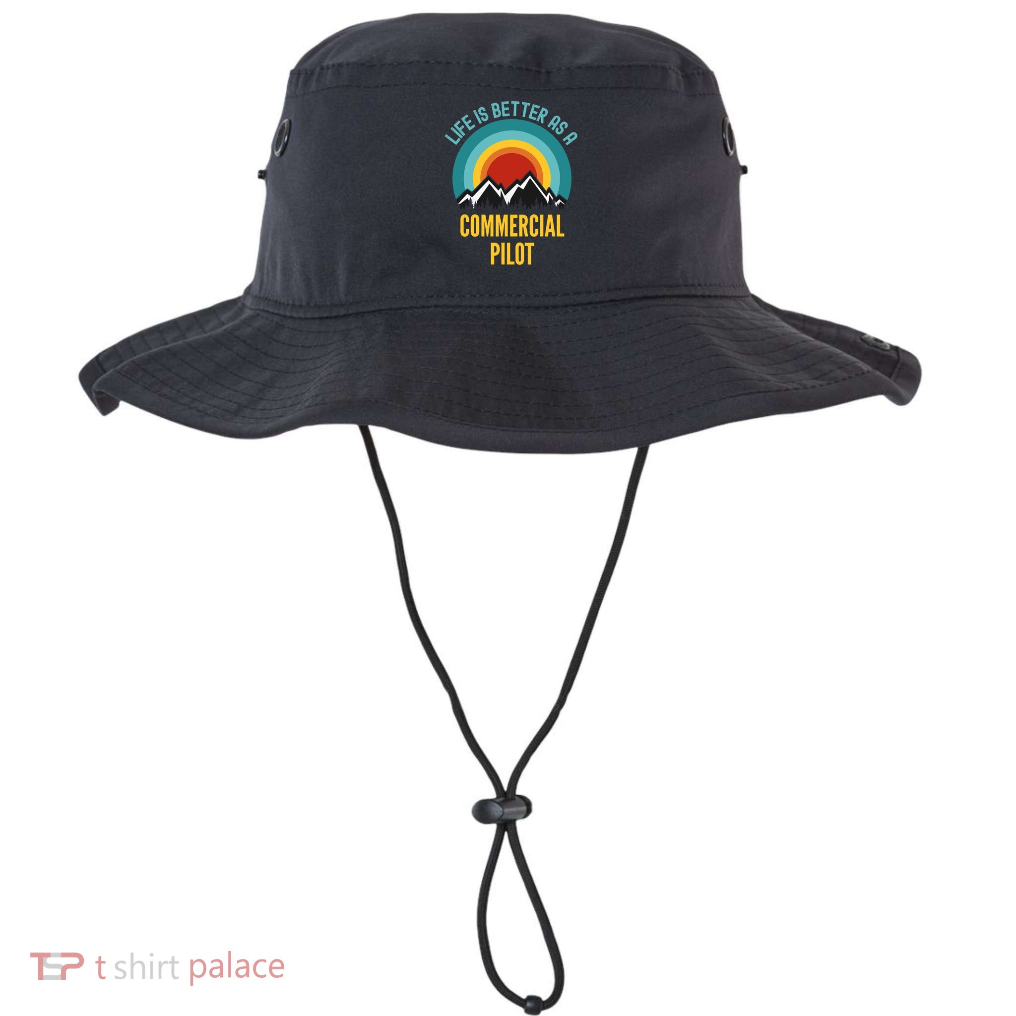 Life Is Better As A Commercial Pilot Funny Gift Bucket Hat