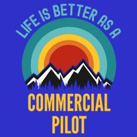 Life Is Better As A Commercial Pilot Funny Gift Zip Tote Bag