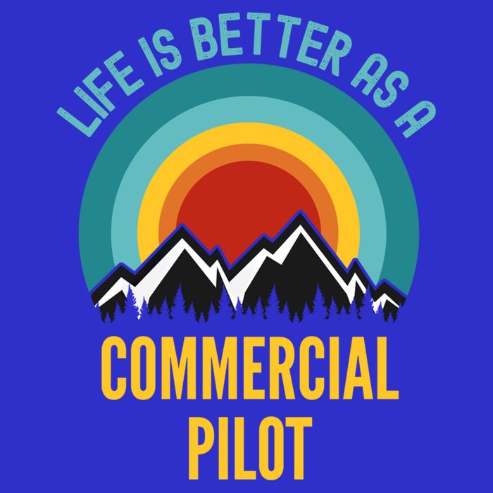 Life Is Better As A Commercial Pilot Funny Gift Zip Tote Bag