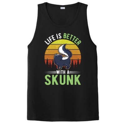 Life Is Better With A Skunk Great Gift PosiCharge Competitor Tank