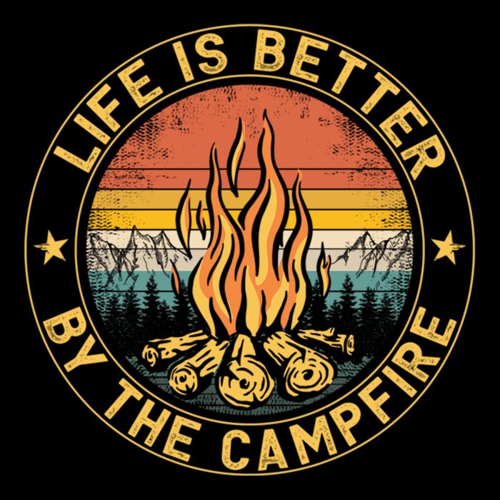 Life Is Better By The Campfire Camping Campfire Gift For Camper City Backpack