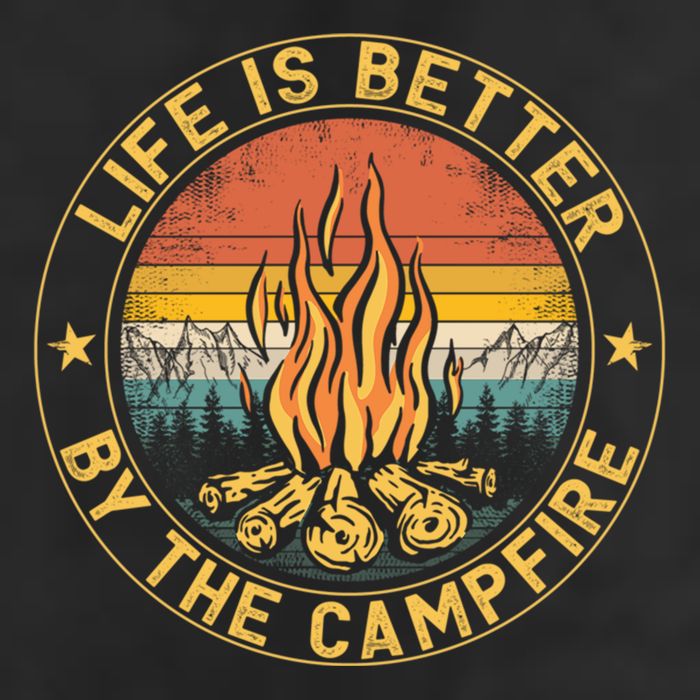 Life Is Better By The Campfire Camping Campfire Gift For Camper Adult Drive Performance Visor
