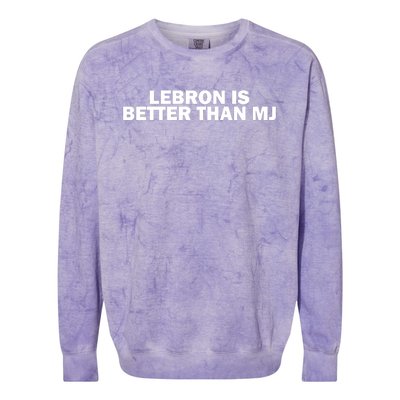 Lebron Is Better Than Mj Colorblast Crewneck Sweatshirt