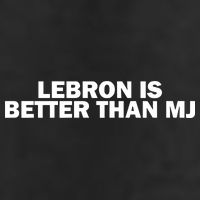 Lebron Is Better Than Mj 7 Panel Mesh Trucker Snapback Hat