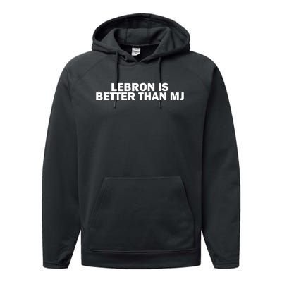 Lebron Is Better Than Mj Performance Fleece Hoodie